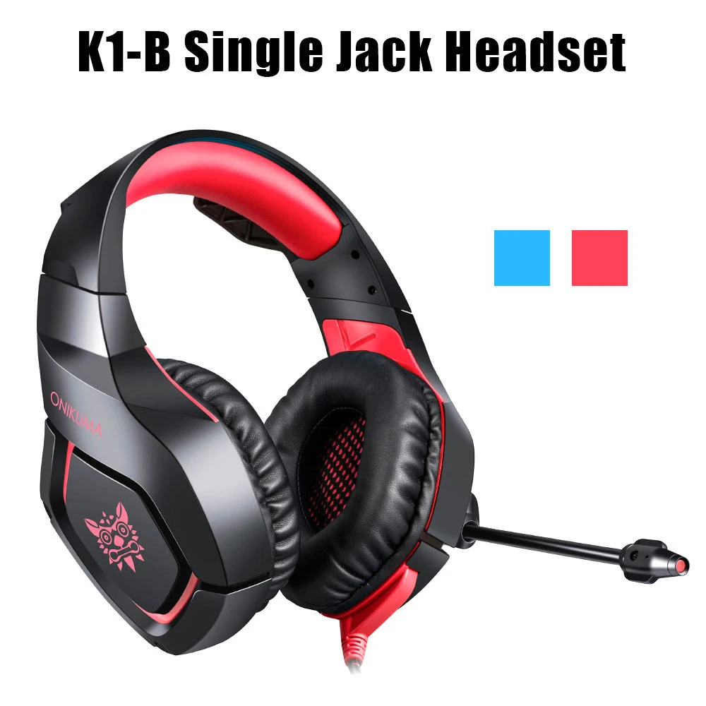 headset with mic for pc with single jack