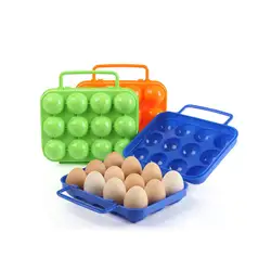 1 шт. пластиковый портативный кемпинг для пикника барбекю наружная коробка для яиц удобные кухонные контейнеры для хранения яиц 12 Сетки