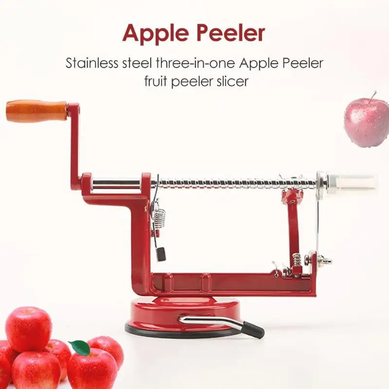 VKTECH, нержавеющая сталь, 3 в 1, яблоко, Овощечистка, фруктовый пилинг, нарезная машина, домашний кухонный инструмент, яблоко, очищенный, нарезной нож, измельчитель
