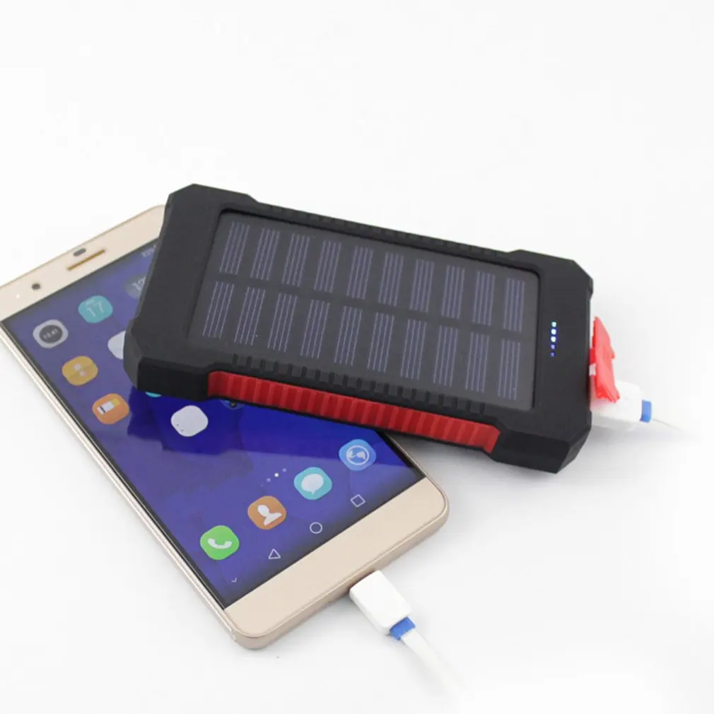 Indicatorlight под сильным солнечным светом солнечное зарядное устройство сокровище мобильный телефон Универсальный водонепроницаемый Солнечный мобильный мощность