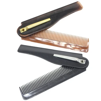 

Folding Knife Type Horn Comb Compass Commercial Plastic Small Comb For Men Easy To Use Easy To Carry