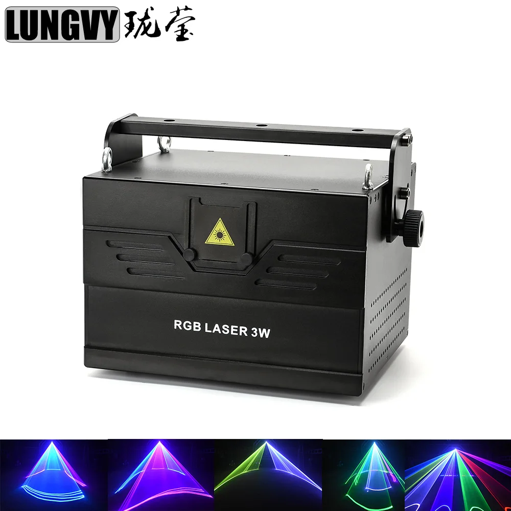 Бесплатная доставка 30K 3 Вт-5 Вт лазер ILDA DMX 6/25CH лазерный световой