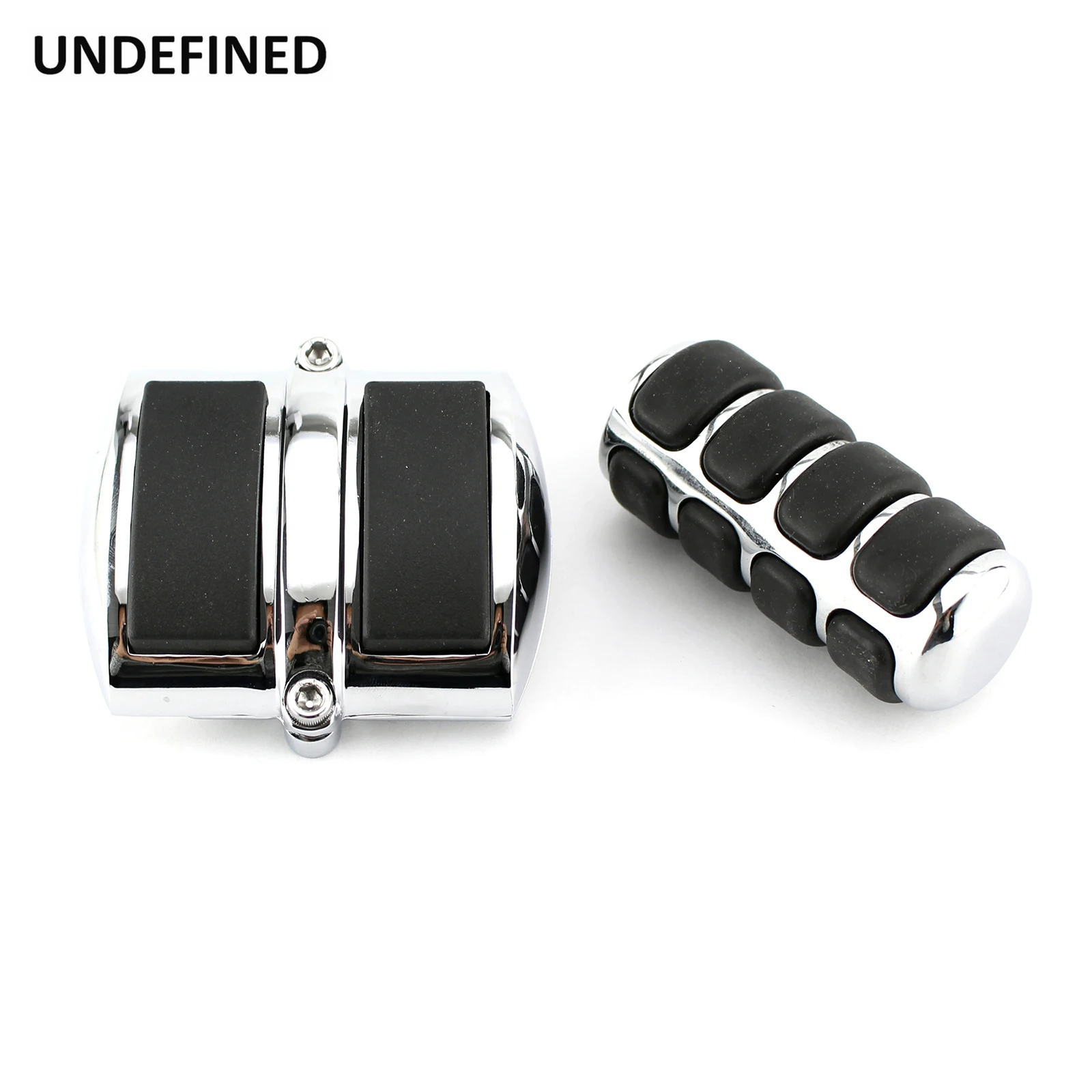 Motorcycle Pegs Gear Shift Pedal Cover & Rear Brake Pad Cover For Honda Yamaha V-Star 650 950 1300 Shadow 600 750 1100 Chrome