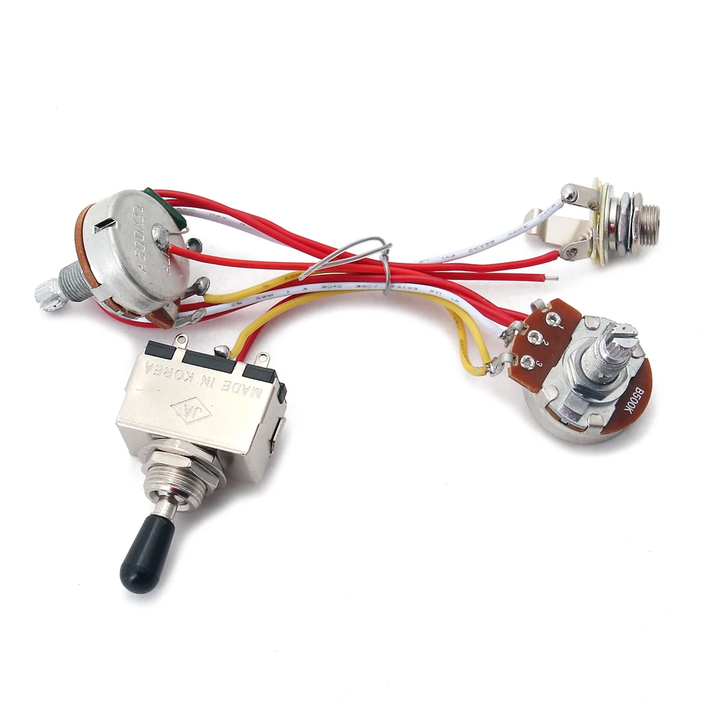 Guitar Pickup Wiring Harness For Electric Guitar&Cigar Box Guitar Parts