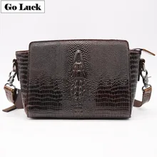 Бренд GO-LUCK, натуральная кожа, 3D Аллигатор, Хобо, женская сумка через плечо, женские сумки-мессенджеры, сумки для сотового телефона, кошелек