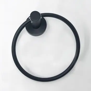 

Stainless Steel Wall Mounted Bathroom Round Towel Ring Holder Rack Shelf Hanger