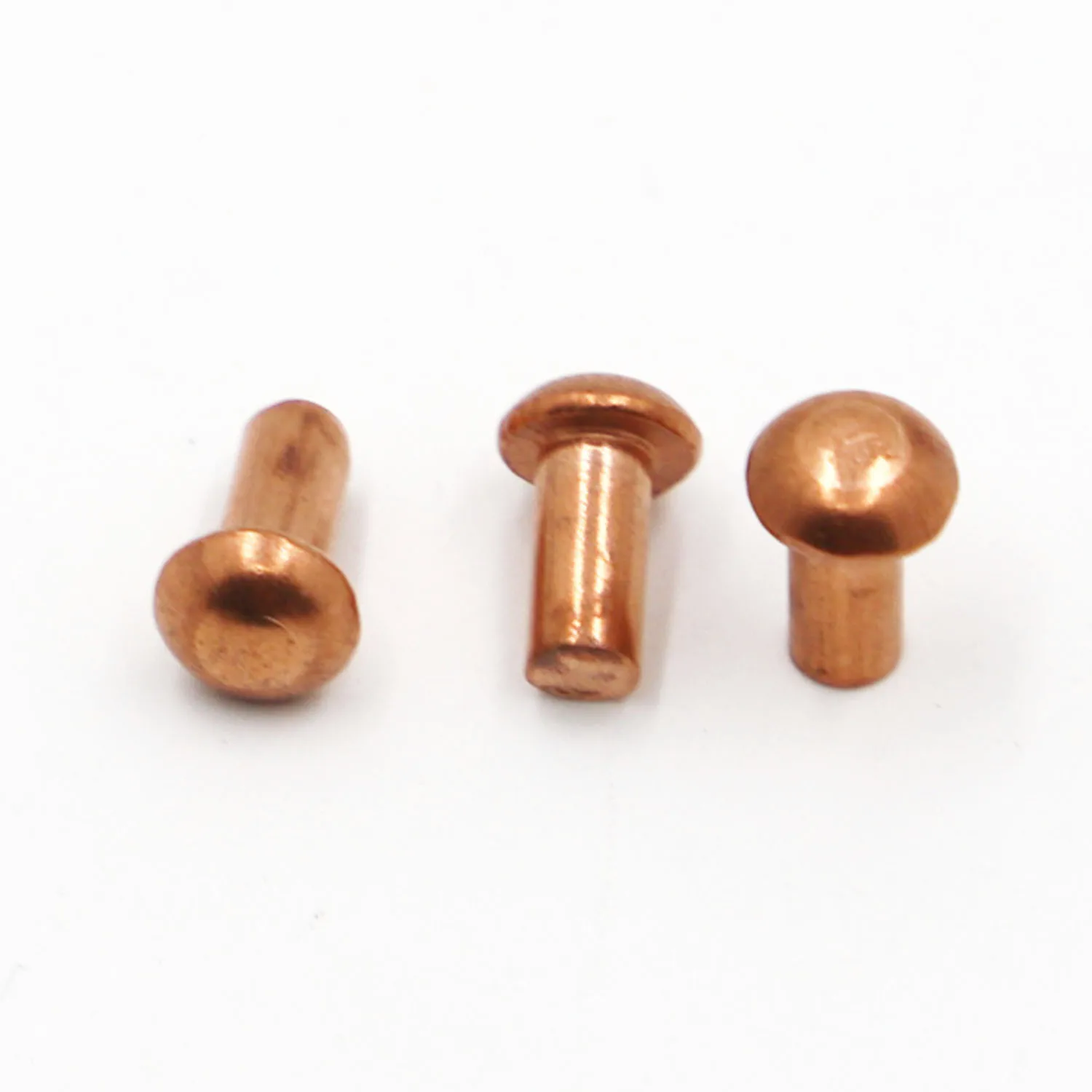 Copper Rivets 1-50pcs M1.5 M2.0 M2.5 M3 M4 M5 M6 M8 Solid Round Head Alloy Self-plugging GB867