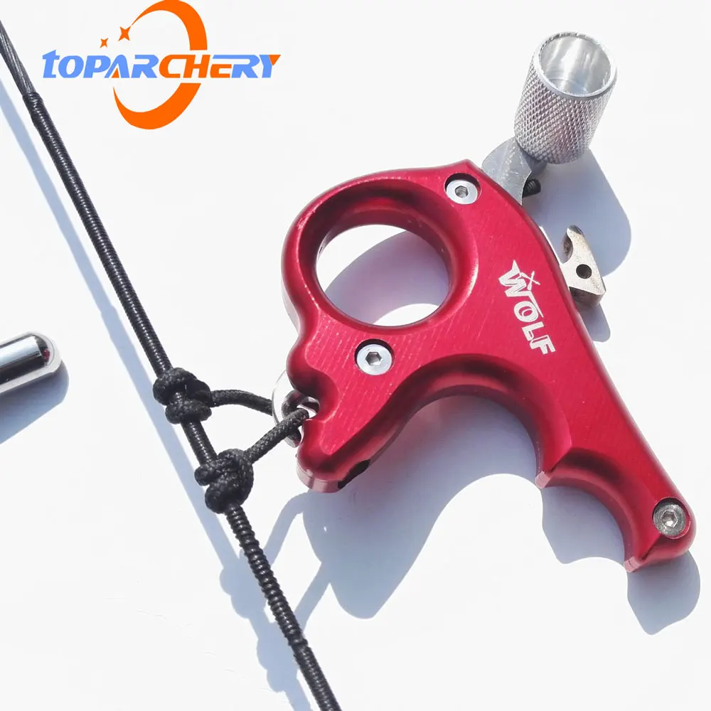 3 Fingers Stainless Steel Bow Release Aid for Compound Bow Archery Accessories Wrist Clamp Type