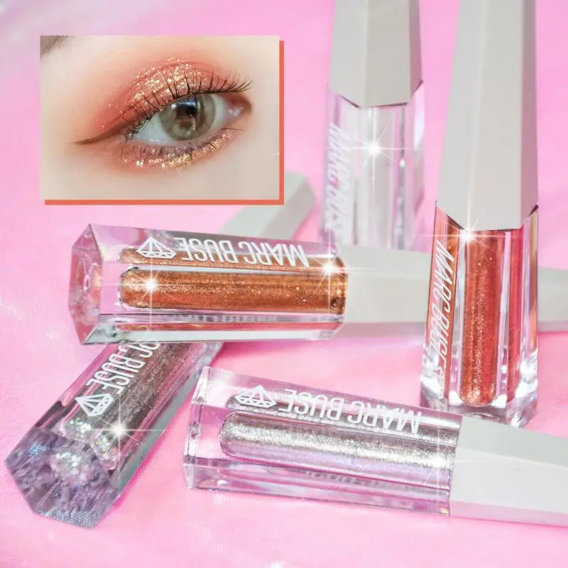 

MARC BUSE Glitter Eyeshadow Liquid 5Colors Shining Pigmented Sliky Texture Liquid Eye Shadow Waterproof Lasting Eye Makeup TSLM1