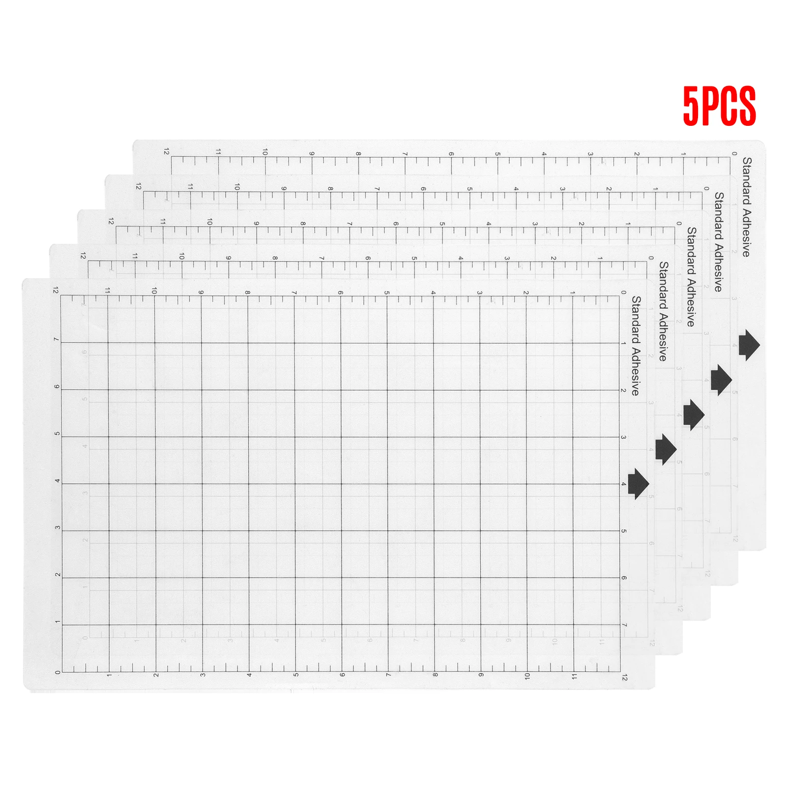 3/4PCS 12x12 Inch Replacement Cutting Mat Adhesive Non-Slip Gridded Cutting  Mats Compatible with Silhouette