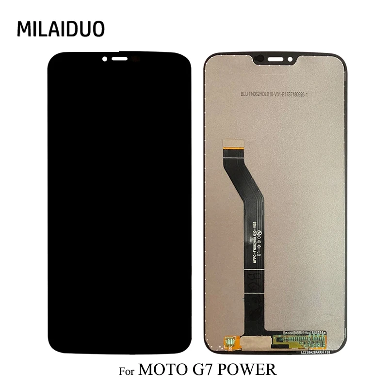 

LCD Display For Motorola Moto G7 POWER Display Touch Screen Sensor Panel Digitizer Assembly Replacement Black No Frame New