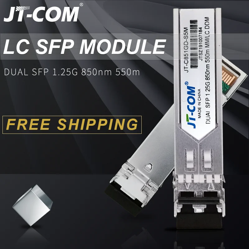 1000Mbps Mini Gbic 850nm 550m SFP Transceiver Module Gigabit Multimode Duplex LC DDM Compatible with Cisco 1
