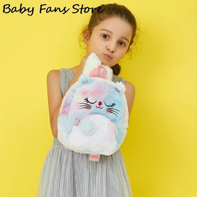 Winter Unicorn Plush Backpack Girls Soft Cartoon Book Bag Kids Children Schoolbag Kawaii Animal Preschool Bag Mini Backpacks 4