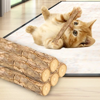 

5pcs Pure Natural Catnip Pet Cat Toy Molar Toothpaste Cleaning Teeth Interactive Cat Training Toys Pet Supplies