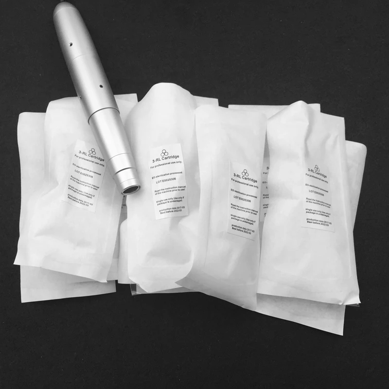 100 шт. 600D G 1/2/3/5/7/9RL RS F RM Одноразовые стерилизованные Перманентный макияж картридж