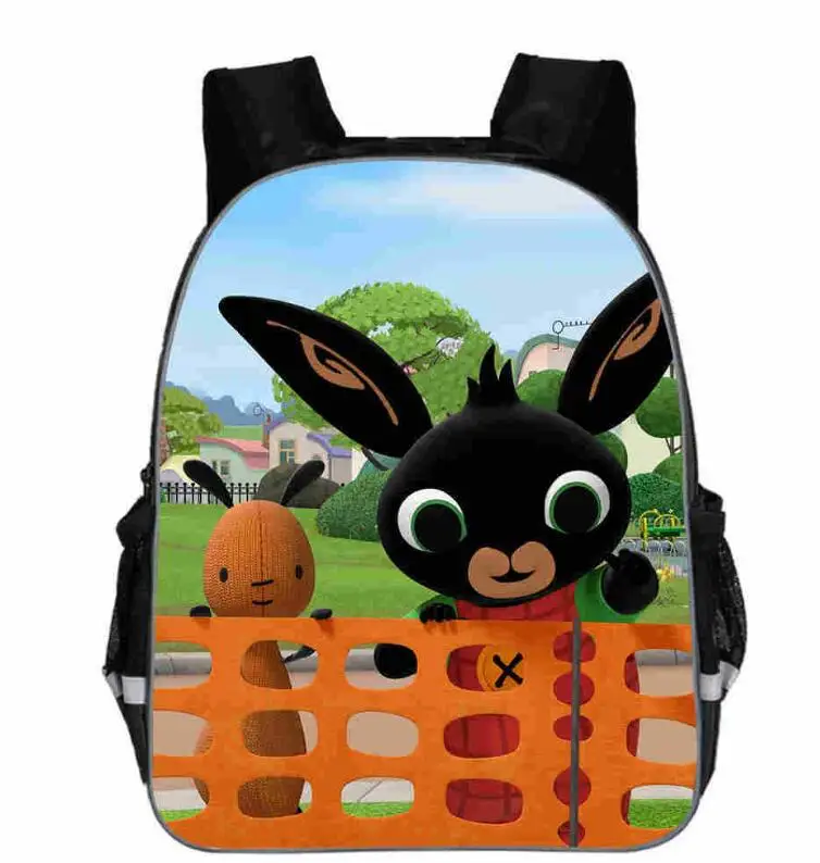 photo color Bing Bunny рюкзак с принтом, школьный рюкзак для мальчиков и девочек, детская сумка для книг, мультяшный рюкзак для маленьких девочек, cartable enfant, сумка для детского сада - Цвет: photo color