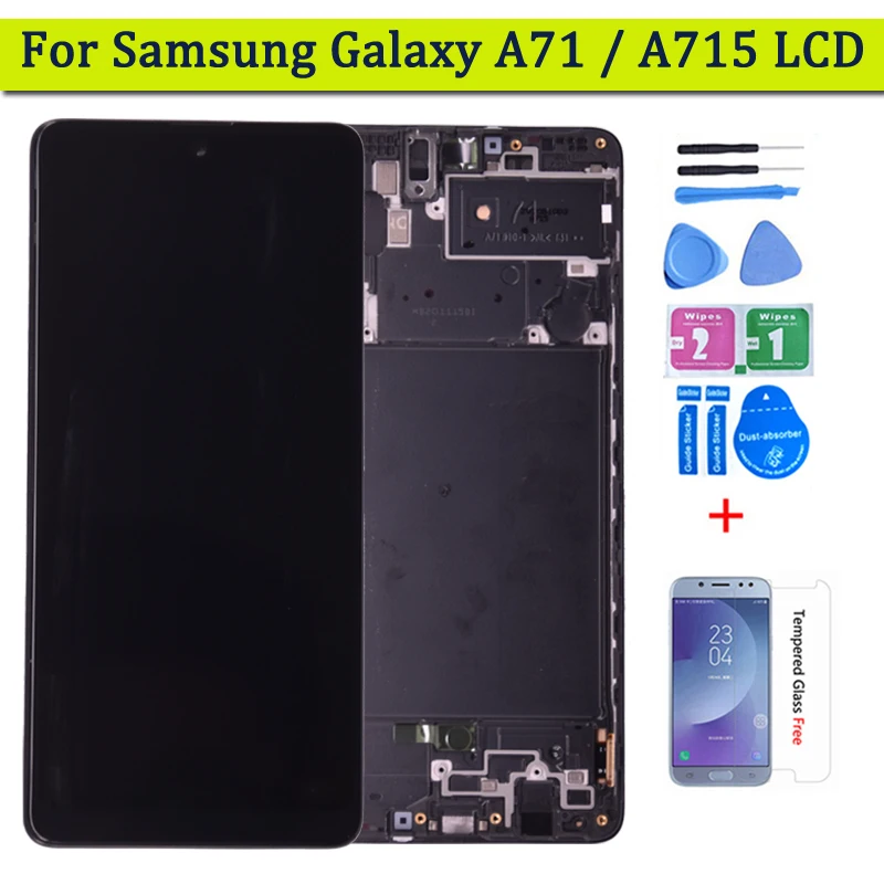 Дисплей 6 7 дюймов для Samsung Galaxy A71 ЖК-дисплей с сенсорным экраном и дигитайзером в