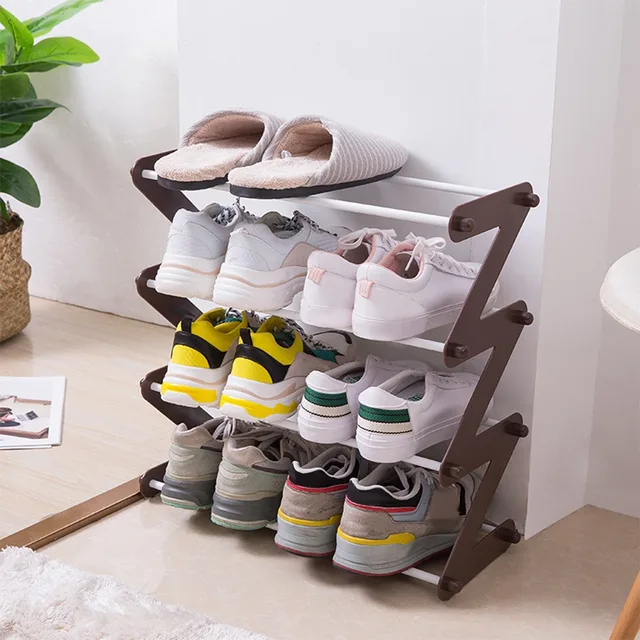 Squared Away™ 3-Tier Perforated Metal Shoe Rack