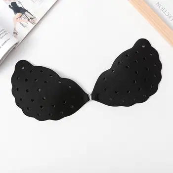 

Sexy Invisible Silicone Chest Stickers Women Self Adhesive Front Seamless Breathable Strapless Bra Push Buckle Lingerie Up W6F4