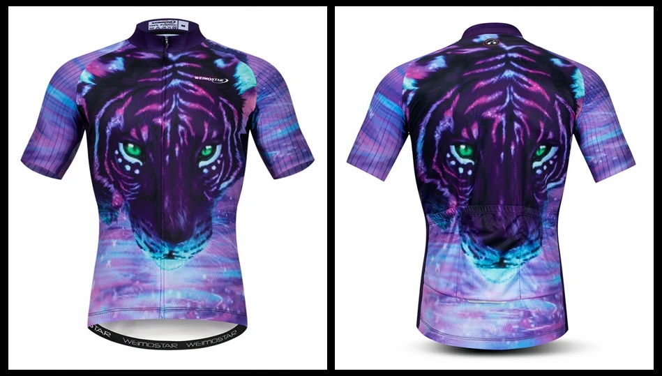 Weimostar 3D Cycling Jersey Men Short Sleeve Lion Bike Clothing Maillot Ciclismo Quick Dry MTB Bicycle Jersey Road Cycling Shirt