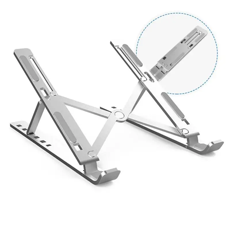 

Portable Aluminum Alloy Adjustable Non-slip Laptop Stand Folding For Notebook MacBook Computer Bracket Lifting Holder