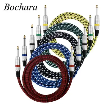

Bochara Fabric Braided 1/4'' Jack 6.5mm to 6.5mm Audio Cable Male to Male Shielded For Amplifier Electric Guitar Mixer 3m 6m 10m