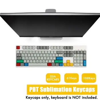 

Feker D2 61/108 keys DSA Profile PBT Sublimation Keycaps for Anne pro 2 Feker 01 RK 61 60% Mechanical Keyboard Hot