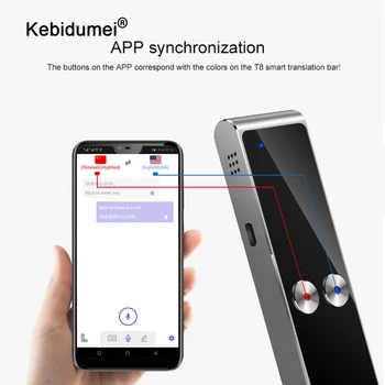 

T8 Plus 3-in-1 Multi-Languages Two Way Real-time Translator Smart Voice Text Photo Translation for Learning Travel Business Meet