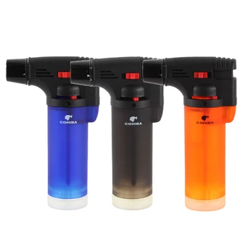 

Plastic Butane Lighter Torch Refillable Adjustable Flame Gas Lighter BBQ Turbo Lighter Chef Cooking Ignition Picnic Kitchen Tool