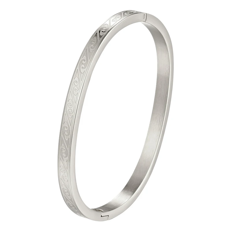 Stainless Steel Bangle Bracelet for Kids Mother