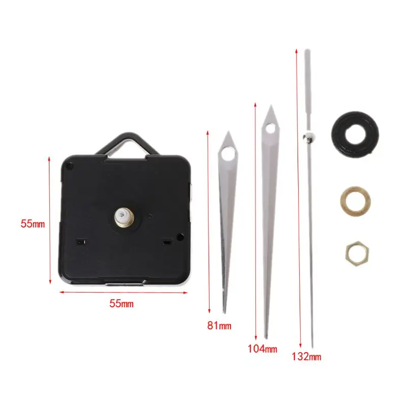 DIY Quartz Clock Movement Mechanism Hands Wall Repair Tools Parts Silent Kit Set