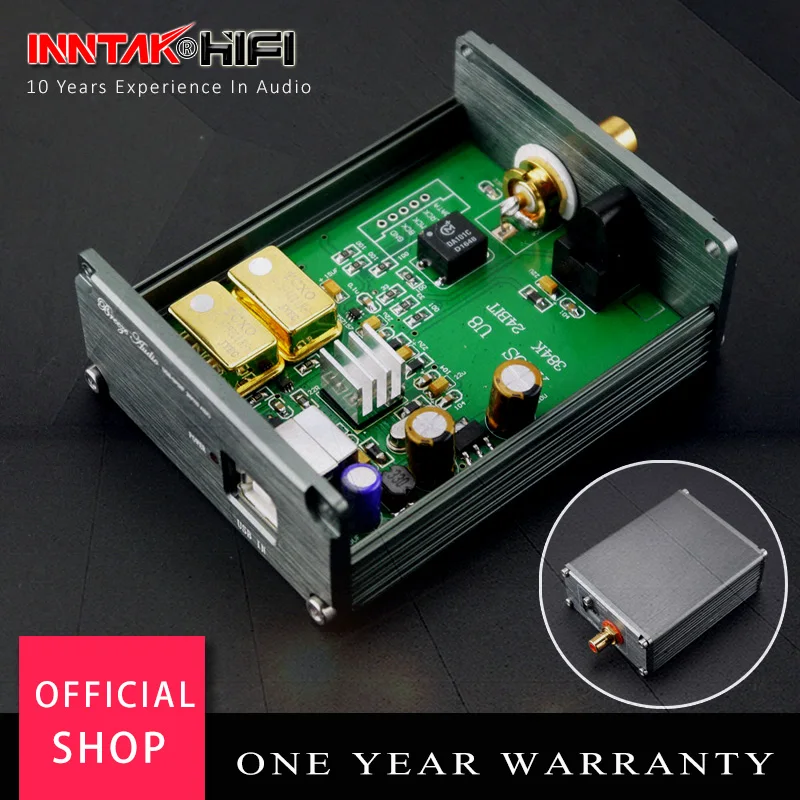 Обновленная версия 0.1ppm TCXO XMOS U8 USB для коаксиального выходного цифрового