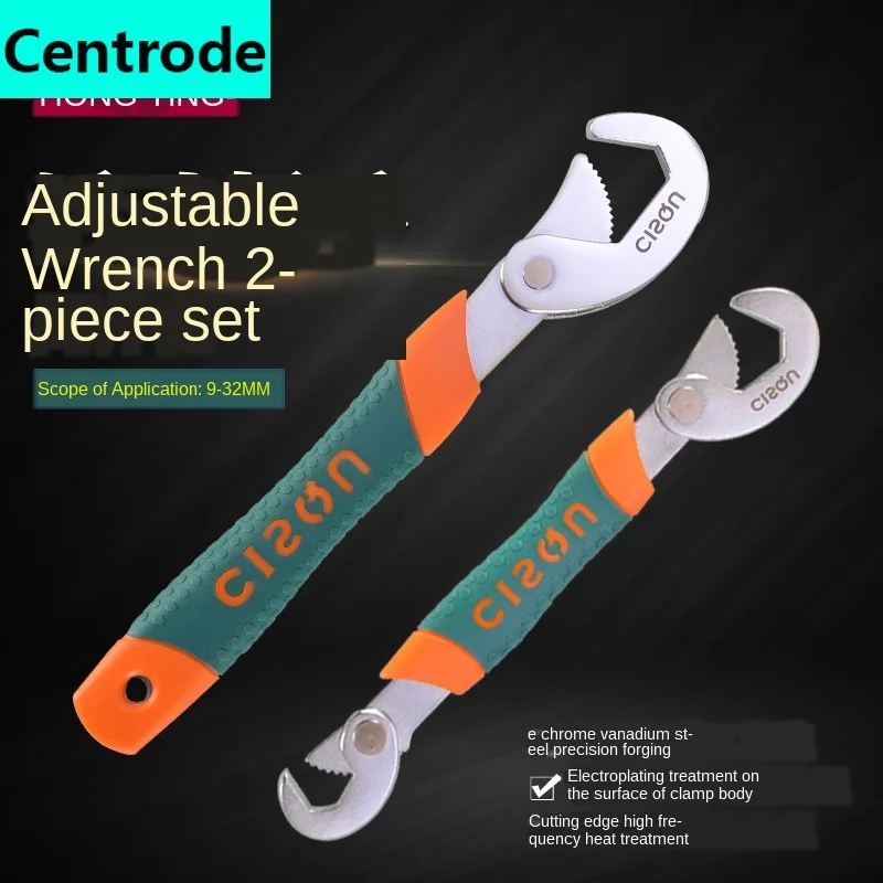 Household spanner multi-functional adjustable manual quick opening pipe pliers board faucet service tool set | Инструменты