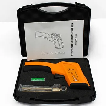 

HT-6885 Digital Handheld High-temperature Infrared Thermometer Industrial Metal Smelting Kiln Forging Temperature Gun