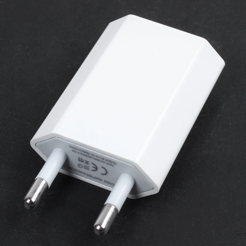Белый ЕС USB зарядное устройство адаптер переменного тока для iPhone 5 5S 4S 4 3GS iPod Touch