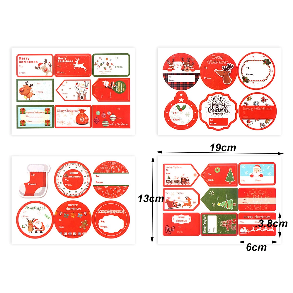 32/36 шт/партия Счастливого Рождества метки Стикеры посылка уплотнения запечатывание этикеток Крафтовая Подарочная Коробки этикетки для выпечки украшения DIY вечерние поставки