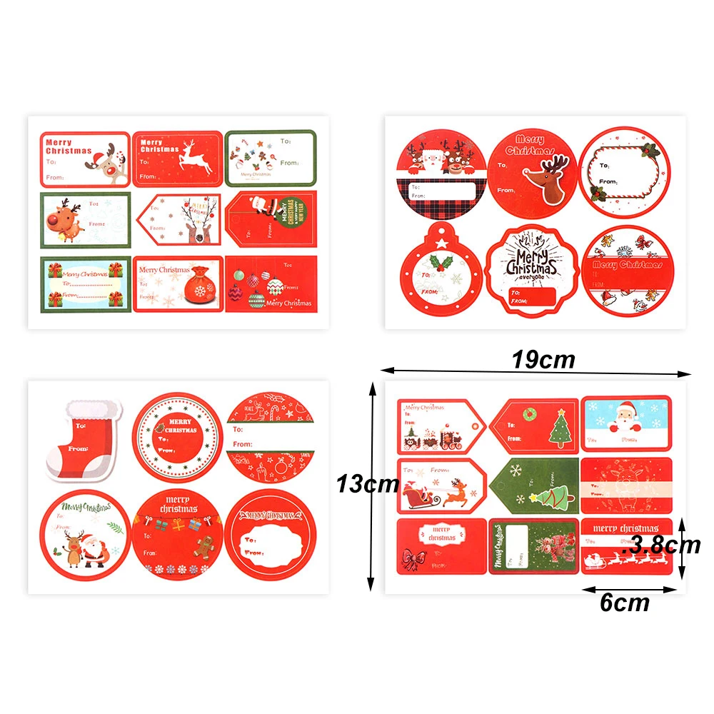 Sealing Craft Merry Christmas Package Label Gift Paper Sticker Seal Label