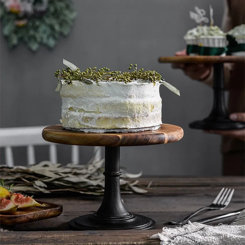 Деревянная тарелка для десерта, торта, суши, фруктов, поднос для хранения, деревянный Органайзер Kithen, сервировочное блюдо, Свадебный Рождественский контейнер для еды