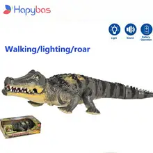 

Electric toy large size walking crocodile robot With Light Sound simulation model Action Figure kids toys
