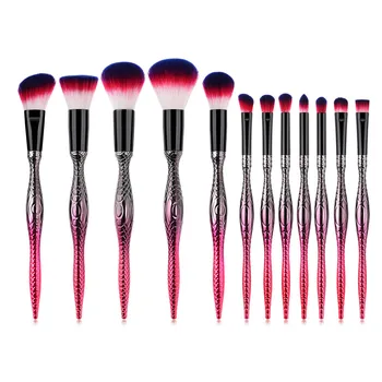 

12pcs Make Up Brush Set Handle Delicate Makeup Brushes Powder Foundation Contour and Eye Brushes 2020 NEW T12061