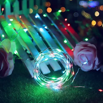 

Remote control USB Promise Double Color LED Light String Festival Decoration Light String Silver Line Lantern