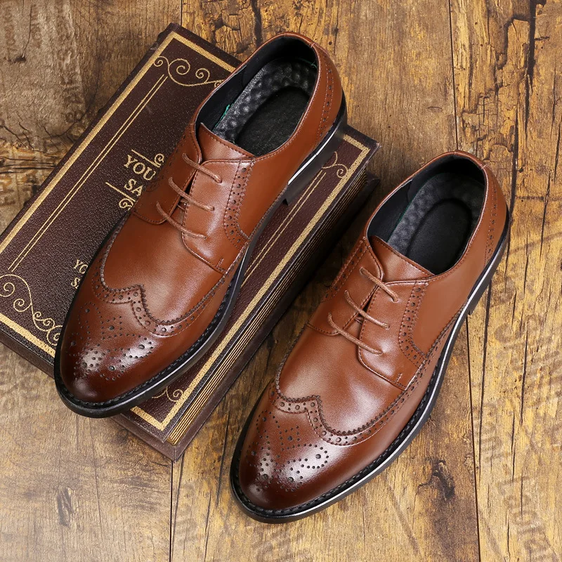 

2019 New Style 46 Extra Large 47 Bullock-Varved Leather Shoes Men's 48 Genuine Leather 50 Business MEN'S Casual Shoes