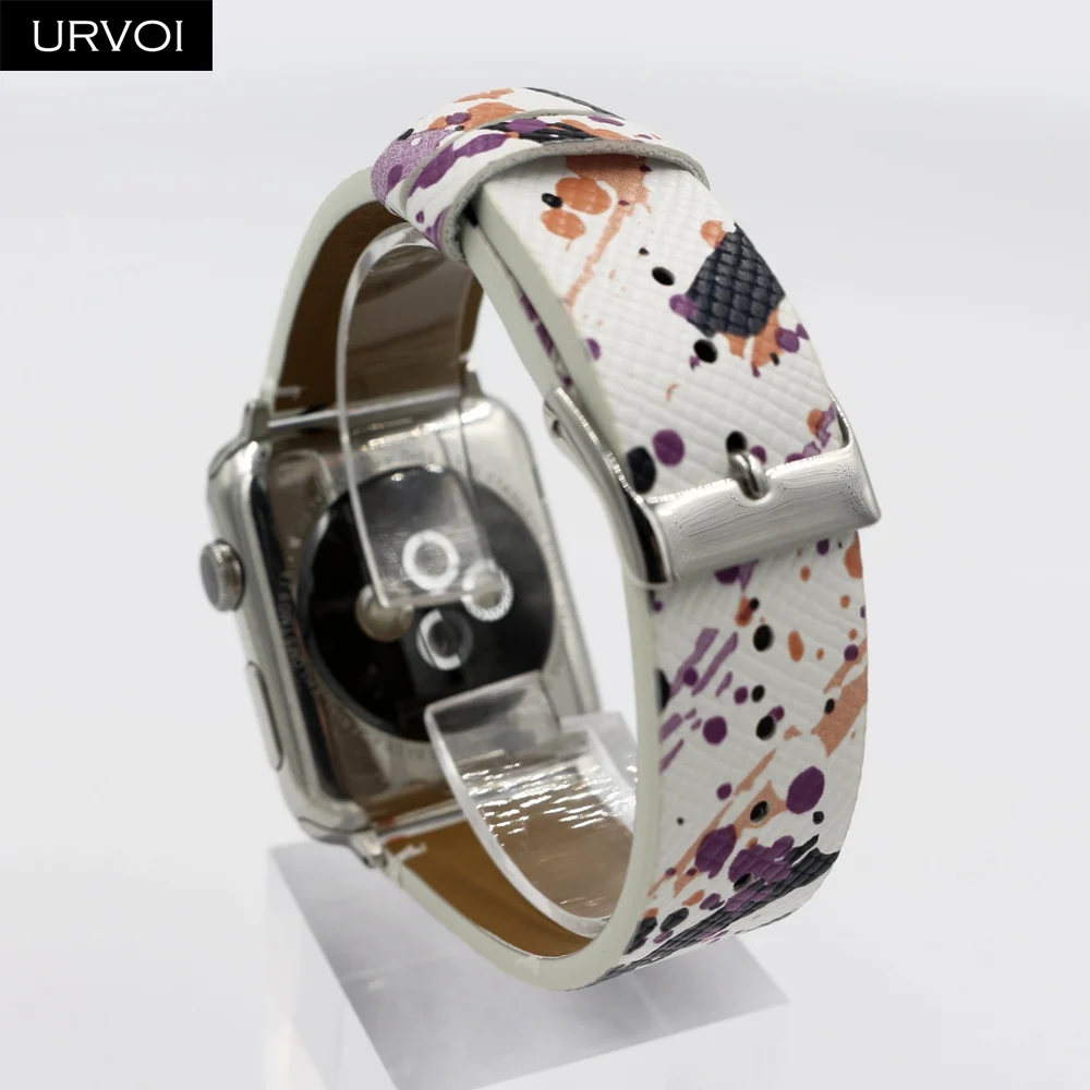 Ремешок URVOI для Apple Watch series 6 SE 5 4 3 2 1 ремешок из микрофибры с рисунком граффити iWatch