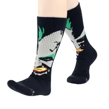 Носки средней длины для женщин и мужчин, противопотные ветрозащитные дышащие компрессионные Чулочные изделия, аксессуары для бега