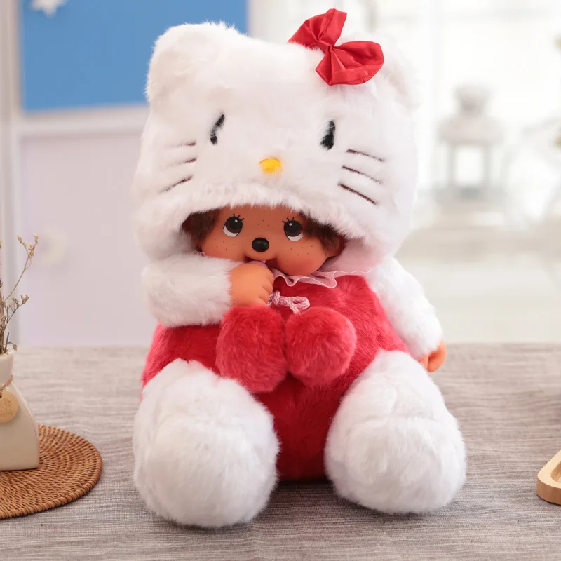 

Monchichi 45 Cm Animal Turning-hello kitty Hot Sales Anime Doll Physical Store Hot Sales