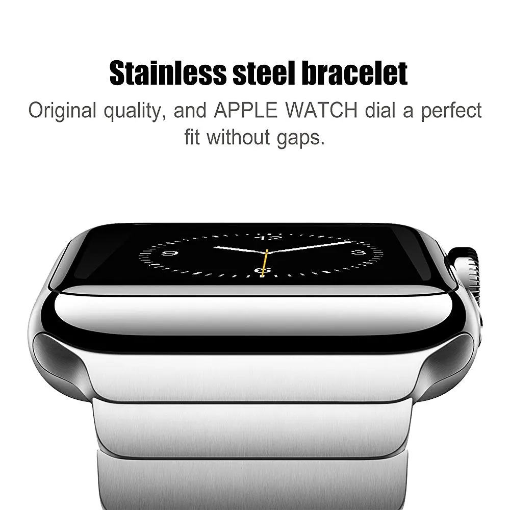 Ремешок для apple watch 42 мм 38 мм iwatch 4 ремешка 44 мм 40 мм браслет из нержавеющей стали 316L ремешок для часов gen.6 apple watch 5 4