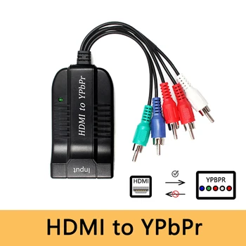 

HDMI to RGB Component YpbPr 5RCA R/L Audio Female to Male Scaler Video Converter Adapter 1080P for HD TV PS3