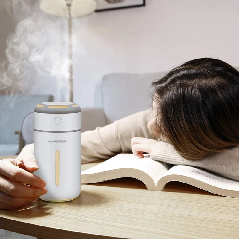 USB Ultrasonic Humidifier Air Humidifier Essential Oil Diffuser With 7 Colors Night Light Electric Aromatherapy For Car Office