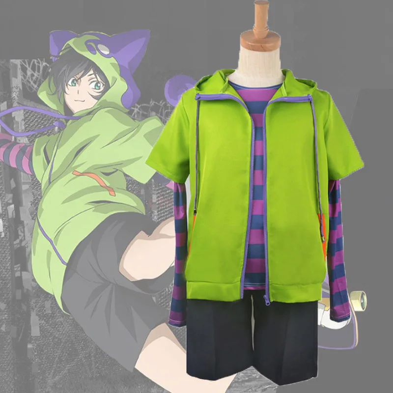 SK8 the Infinity Anime Miya Chinen Cosplay Hooded Zipper Costume Short Wig Hoodie Jacket Tail Gloves Halloween Outfits SK∞ Suit |