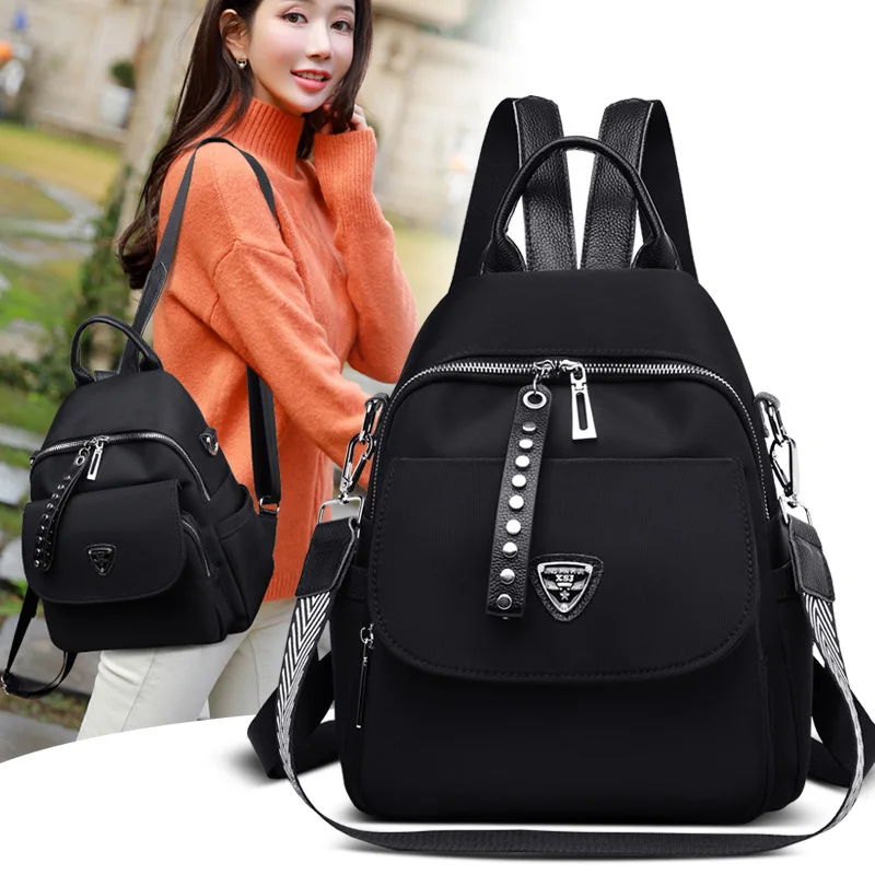 

2019 New Style Multi-functional Backpack High Quality Glyptostrobus Pensilis Bottom Cloth Versatile WOMEN'S Shoulder Bag Waterpr